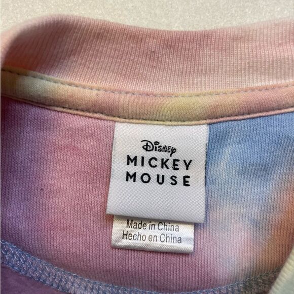 Disney Better Together Mickey Minnie Mouse Sweatshirt Women Large Tie dye - Picture 4 of 6